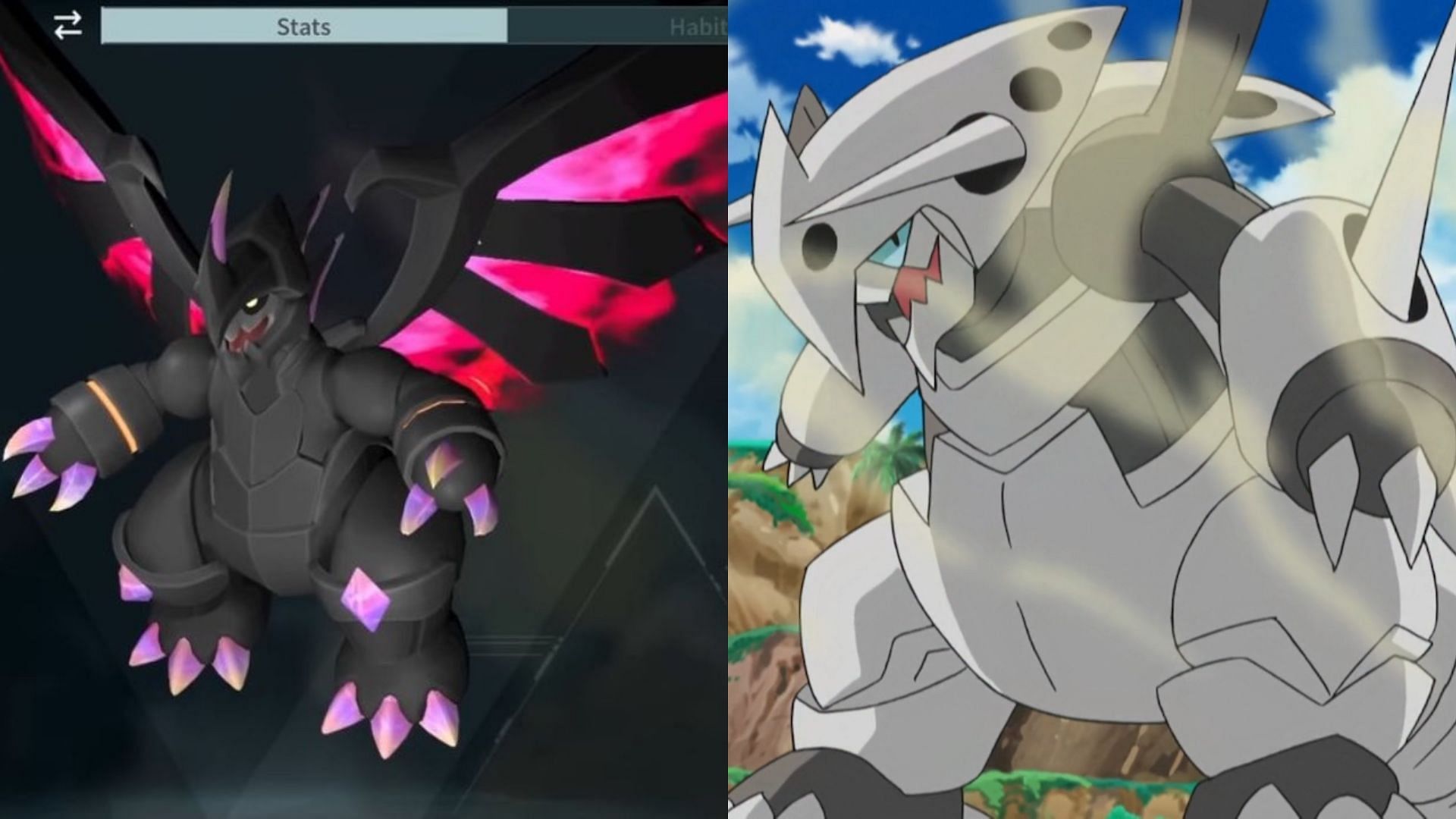 Astegon's Palworld Pal design is incredibly reminiscent of Mega Aggron (Image via Pocketpair/The Pokemon Company)